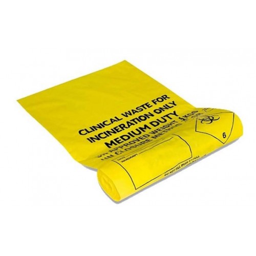Bio Haz Self Seal Yellow Bags ( 50 )
